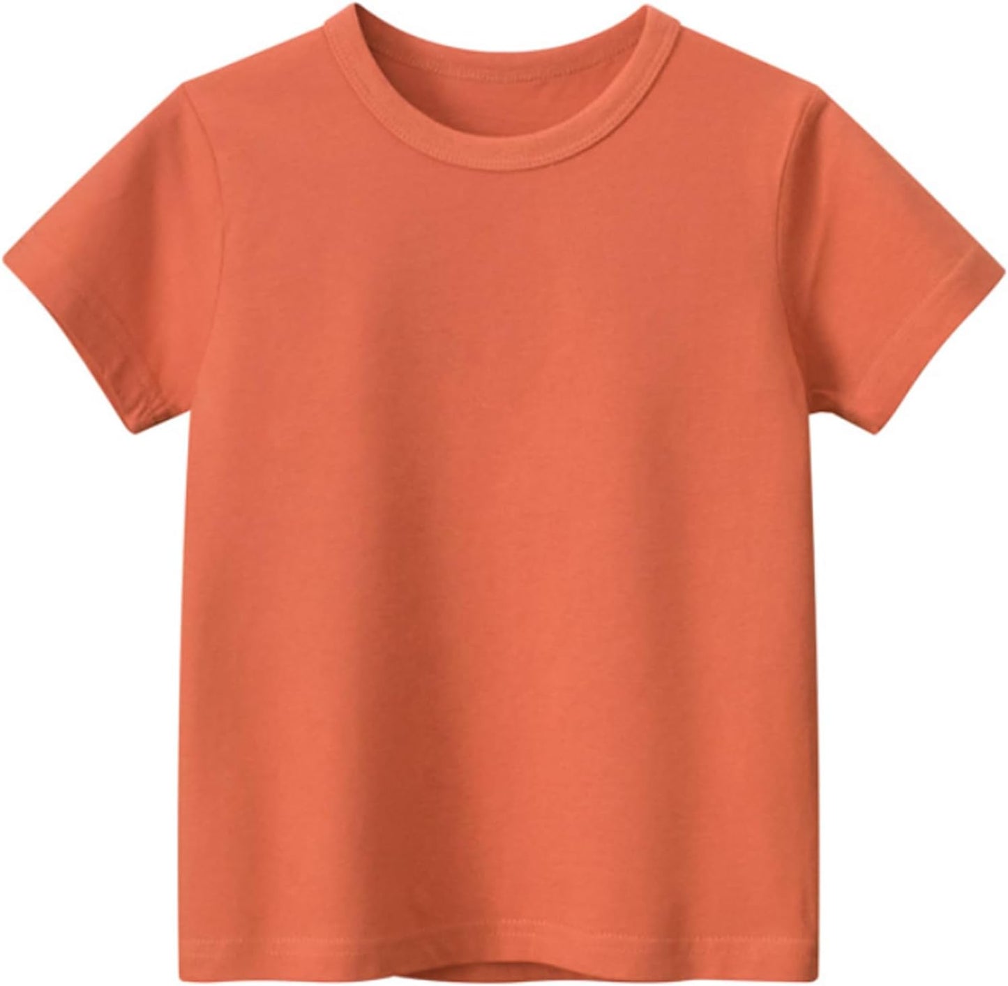 4-Pack Toddler Boys T-Shirts Solid Color Short Sleeve Tees Summer Crewneck Tops