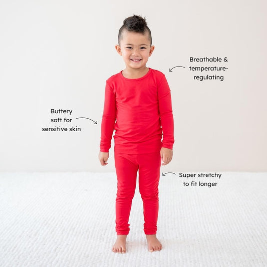 KYTE BABY Toddler Pajama Set - Pjs for Toddlers Made of Soft Bamboo Rayon Material