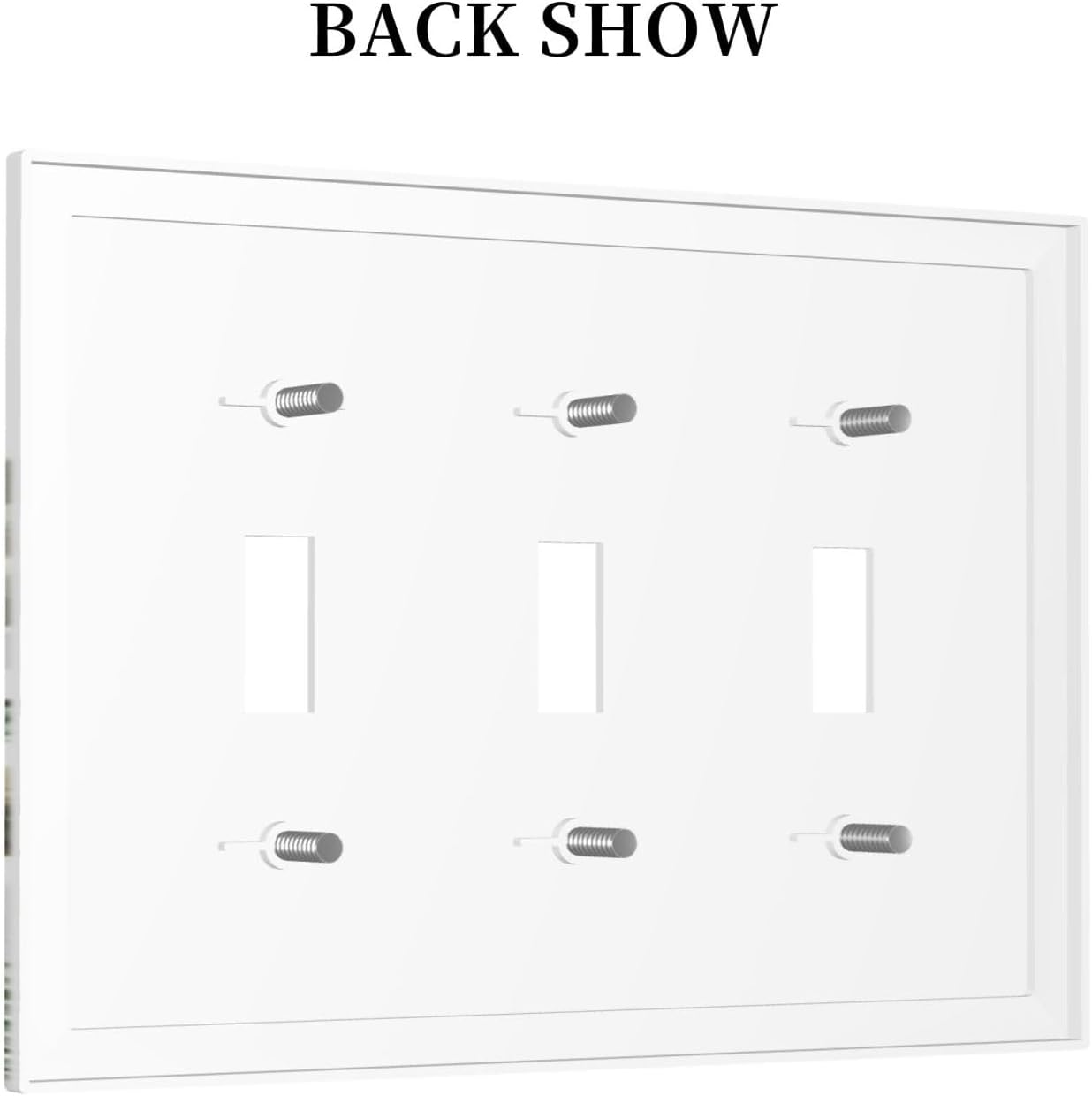 Palm Tree Banana Leaf Green Rainforest Natural Landscape Decorative Switch Plates 3 Gang Wall Plate Triple Toggle Light Switch Cover Faceplate Electrical Wall Panels for Bed Room Living Room Decor