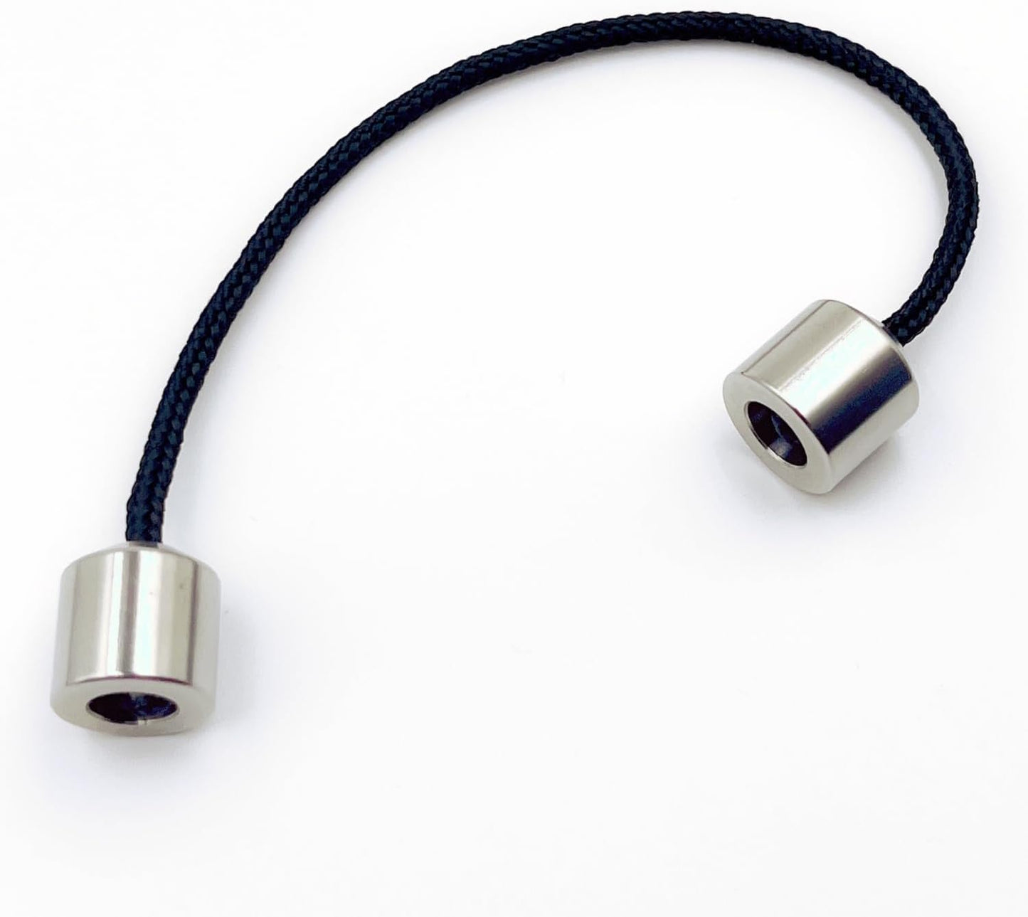 Titanium Alloy Beads - Worry Fidget Beads Skill Toys - Portable EDC Metal Fidget Toys - Gifts for Skill Players - with Parachute Cord (Silver)