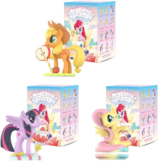 POP MART My Little Pony Leisure Afternoon Series, 3PCs My Little Pony Blind Box Figures, Random Design Action Figures Collectible Toys Home Decorations, Holiday Birthday Gift, Triple Box