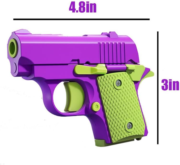 Easter Basket Stuffers,1911 3D Printed Small Pistol Toys, Stress Relief Pistol Toys for Adults, Suitable for Relieving ADHD, Anxiety,Easter Fillers Easter Gifts for Boys(2pcs-C)