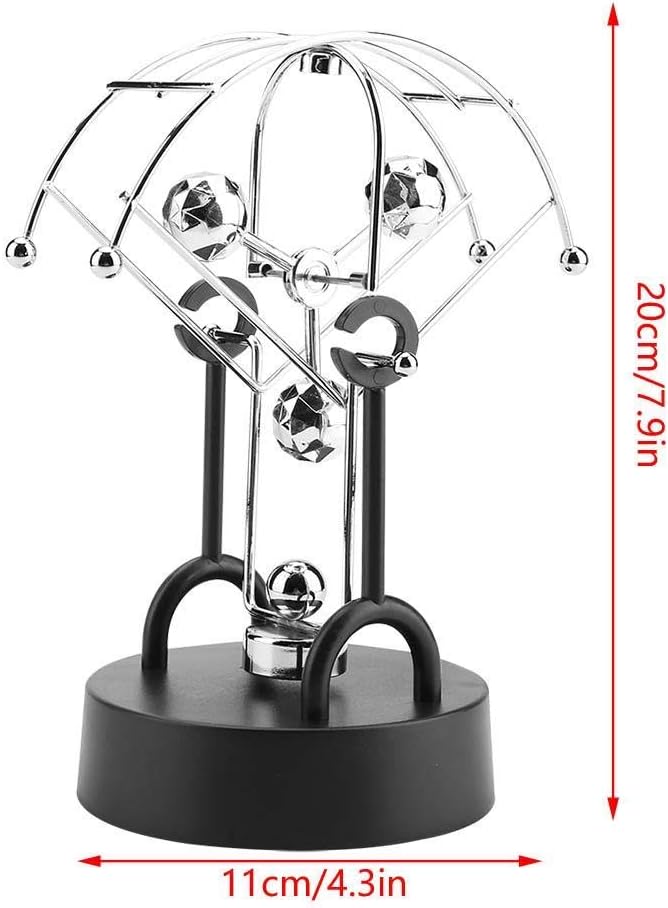 Wal front Desk Toy Electronic Swinging Shake Wiggle Device Stress Relief Perpetual Motion Decor for Home Office Desk Table (#B102)