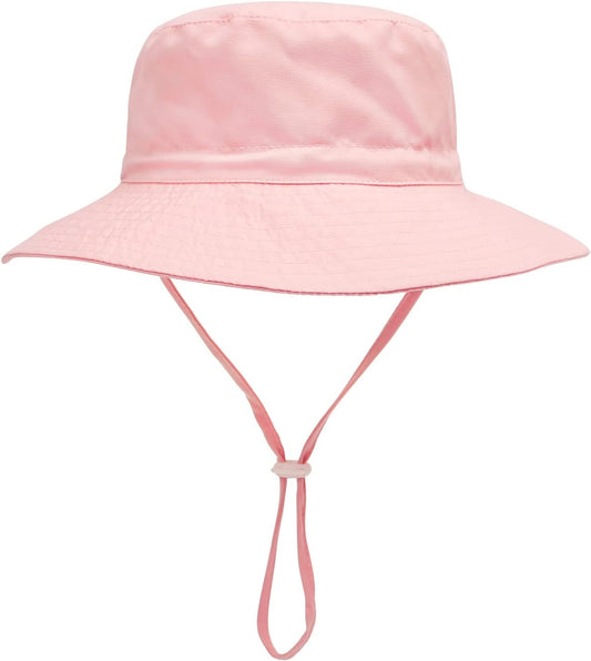 Baby Sun Hat Toddler Beach Swim Hats UPF 50+ Summer Bucket Hat Kids Infant Wide Brim Adjustable Sun Hat for Baby Boy Girls