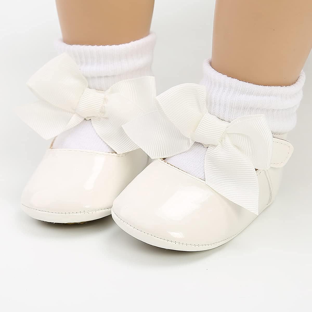 Baby Shoes Mary Jane Flats Non Slip Soft Sole Infant Toddler Sneakers First Walkers Party Christmas Dress Shoes