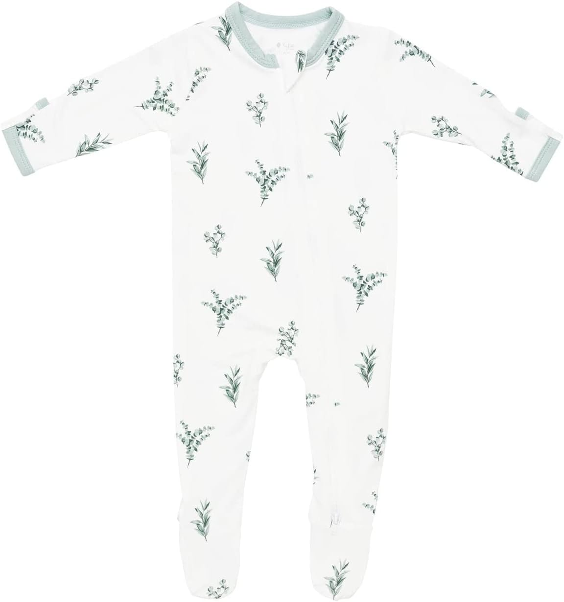 KYTE BABY Unisex Zipper Closure Footies, Rayon Made From Bamboo, 0-24 Months