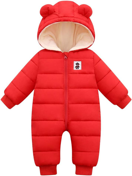 Cute Baby Boys Snowsuit New Born baby girls Winter Coat Toddler Clothes