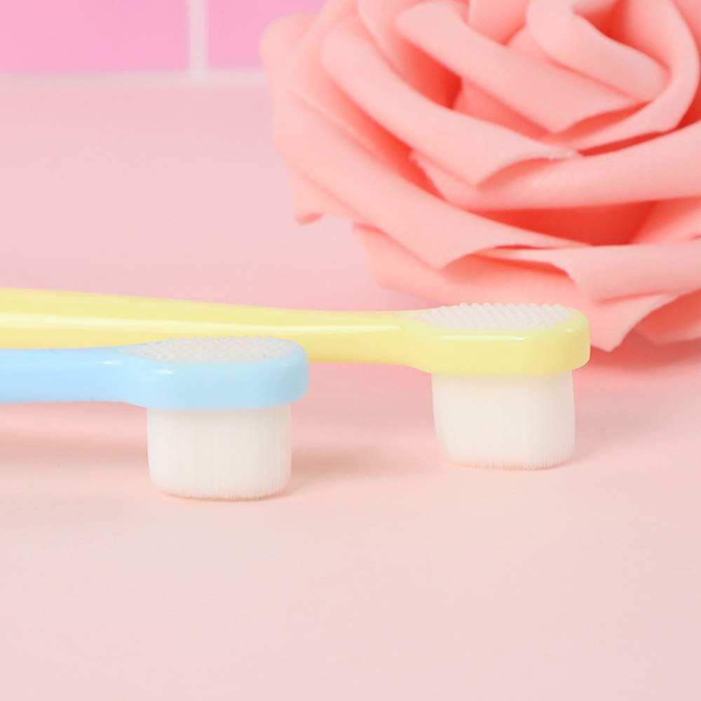 EasyHonor Baby & Toddler Toothbrush for Age 4-12 Years Old, Extra Soft With 10000 Soft Floss Bristle for Baby Gum Care (6Pcs)