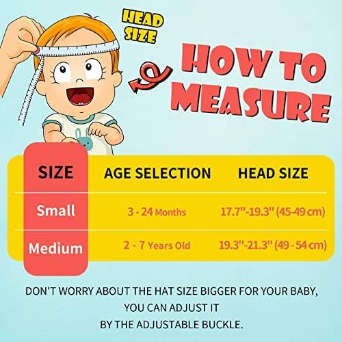 Toddler Baby Sun Hat Kids Summer UPF 50+ for Boys Girls Adjustable Beach Hats with Bucket Wide Brim Age 1-7 Years