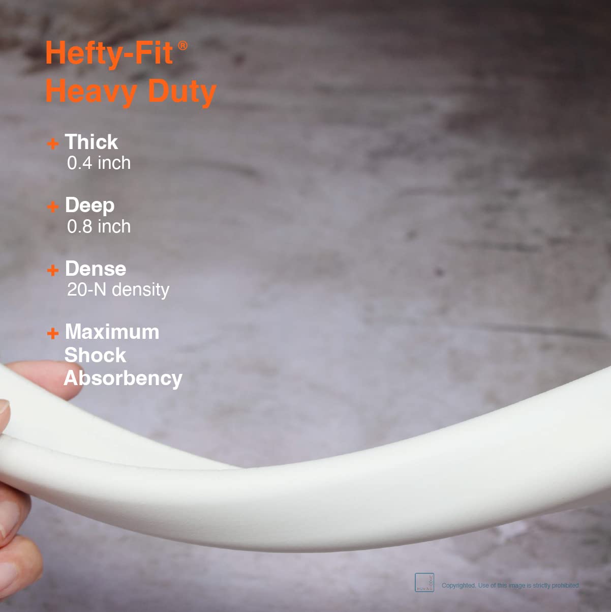 Roving Cove HeftyFit Edge Protector for Baby Proofing (12ft Large Edge Only), Heavy-Duty Soft Furniture Edge Bumper Guards, Desk Edge Cushion, Wall Corner Covers, 3M Adhesive, Oyster White (Off White)