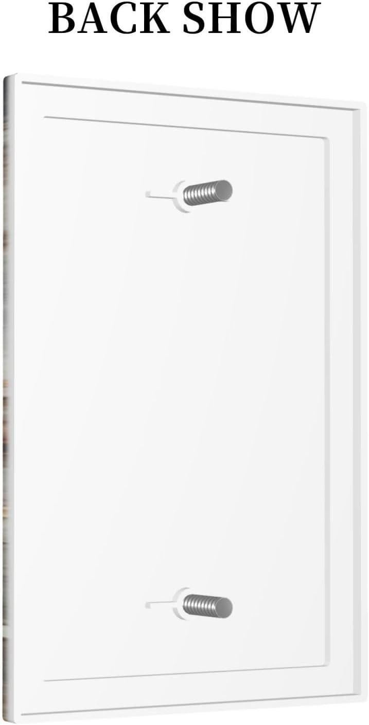 Brown Marble Granite Golden Lines Print Light Switch Cover Plate 1 Gang No Device Blank Electrical Wall Plates Faceplate Decorative Switch Plate for Bathroom Kitchen Decor