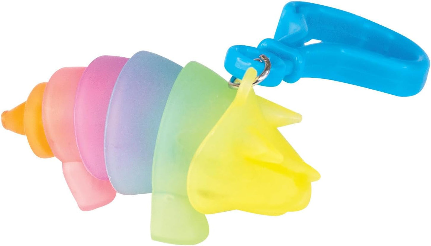 Raymond Geddes Glow in The Dark Dinosaur Fidget Toys (Set of 24) - Fun Toy Dinosaurs - Ideal Backpack Buddy Keychain Toys