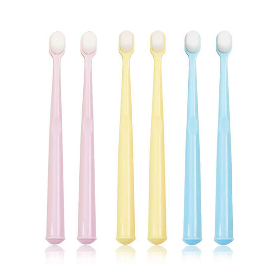 EasyHonor Baby & Toddler Toothbrush for Age 4-12 Years Old, Extra Soft With 10000 Soft Floss Bristle for Baby Gum Care (6Pcs)