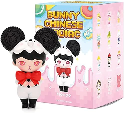 POP MART Bunny Series Collection Zodiac Art 12PC Exclusive Action Figure Box Toy Bulk Box Popular Collectible Art Toy Cute Figure Creative Gift, for Christmas Birthday Party Holiday