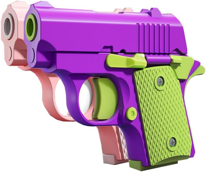 Easter Basket Stuffers,1911 3D Printed Small Pistol Toys, Stress Relief Pistol Toys for Adults, Suitable for Relieving ADHD, Anxiety,Easter Fillers Easter Gifts for Boys(2pcs-B)