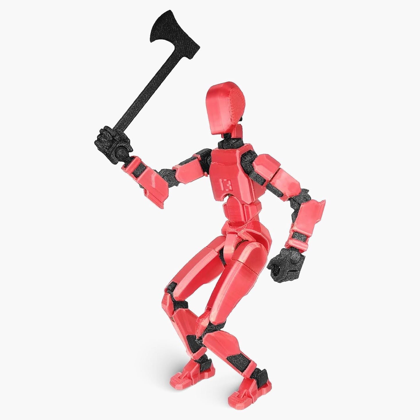 Titan 13 Action Figure, T13 Action Figures 3D Printed Multi-Jointed Movable, Nova 13 Action Figure Lucky 13 Action Figure Dummy 13 Action Figure, Game Gifts Valentines Gifts (Red)