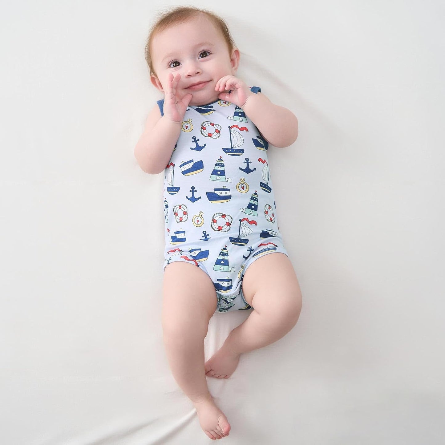 pureborn Baby Boys Girls Bodysuit Super Soft Cotton Romper 0-24 Months