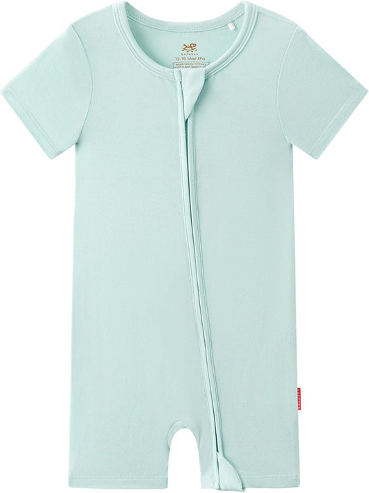 Baby Boys Bamboo Viscose Short Sleeve Romper Soft Comfy Infant Summer Jumpsuit