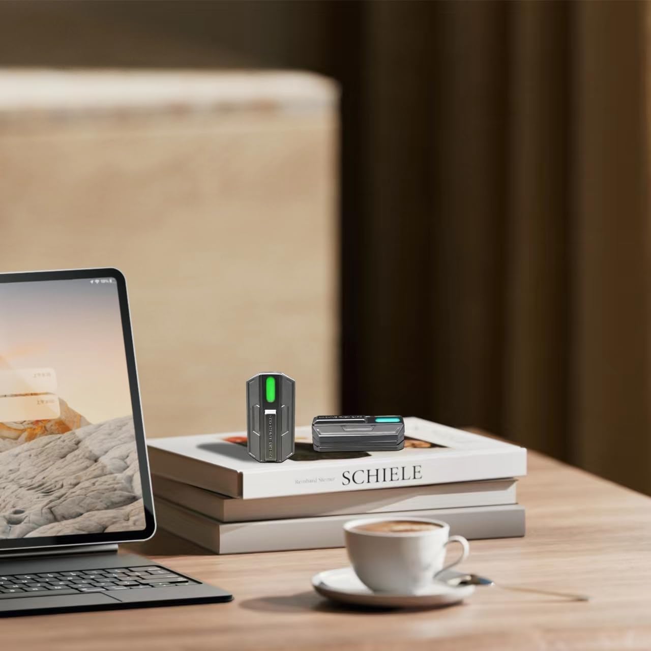 Fidget Slider Mecha Push Card Glow in The Dark Metal Magnetic Haptic Fidget Toys Adults, 3 Layer Push Card for Stress Relief (Green Light)