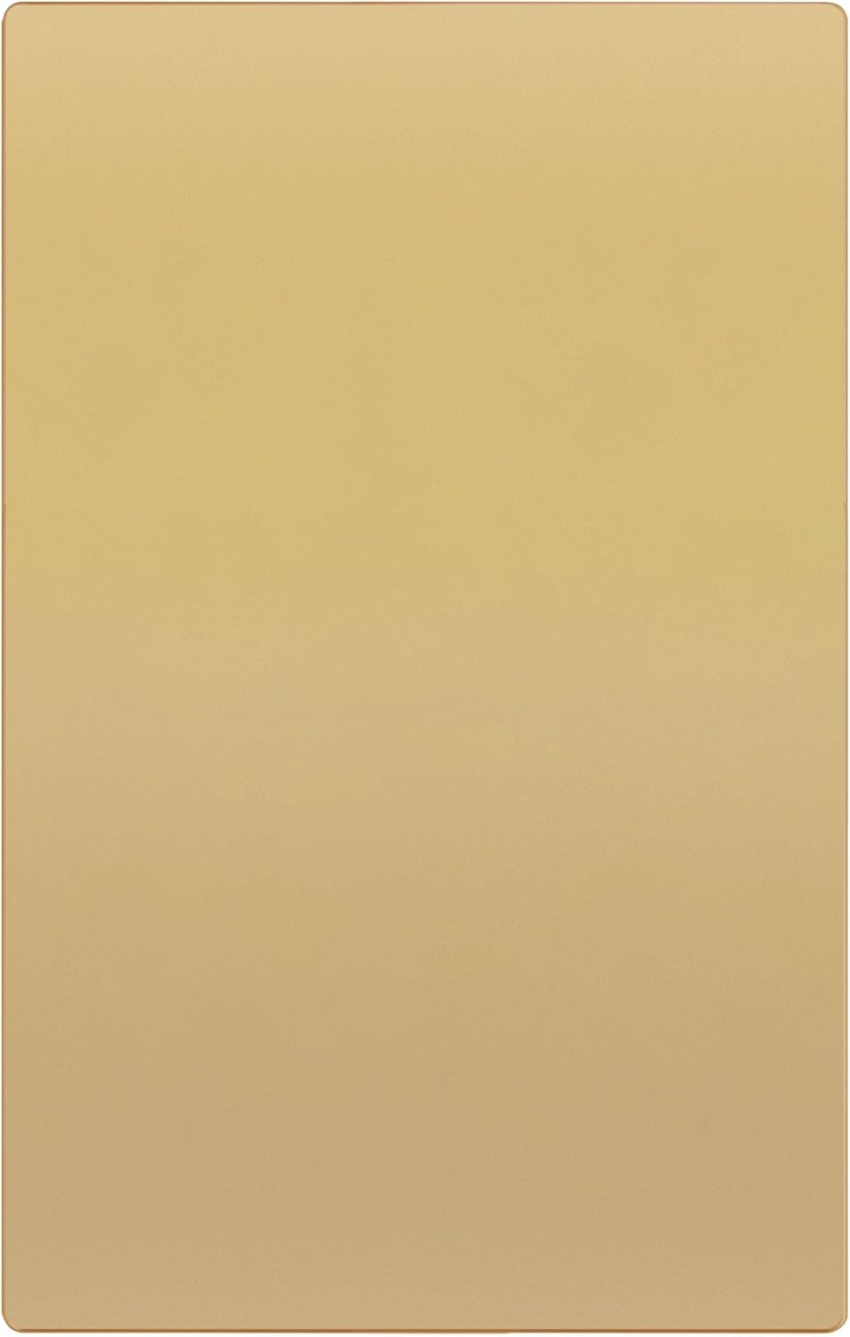 TG Mid-Size Screwless Blank Wall Plate, Child Safe Blank Device Outlet Cover, Medium Size 1-Gang 4.88" H x 3.11" L, Polycarbonate Thermoplastic, UL Listed, SP-MB1-GD, Gold (1 Pack)