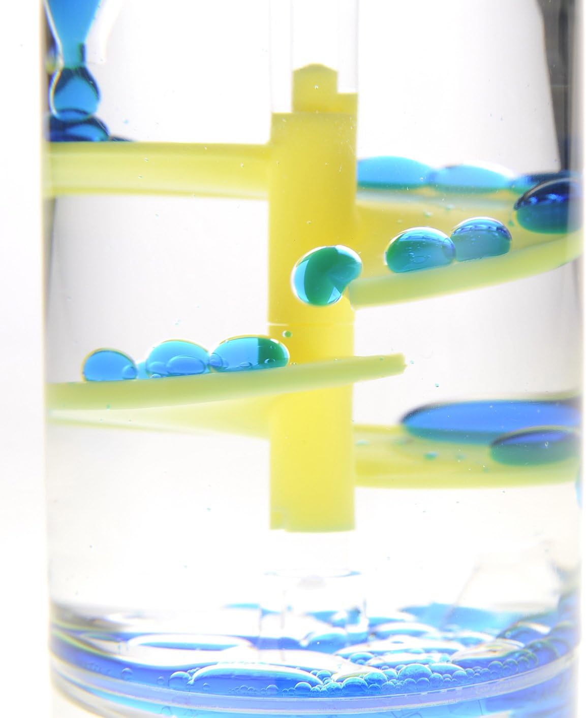 PowerTRC Cylinder Liquid Motion Bubbler Tube | Liquid Sensory Toy Timer | Calm and Relaxing Fidget Office Desk Toy | Helps with Anxiety, Austism, ADHD