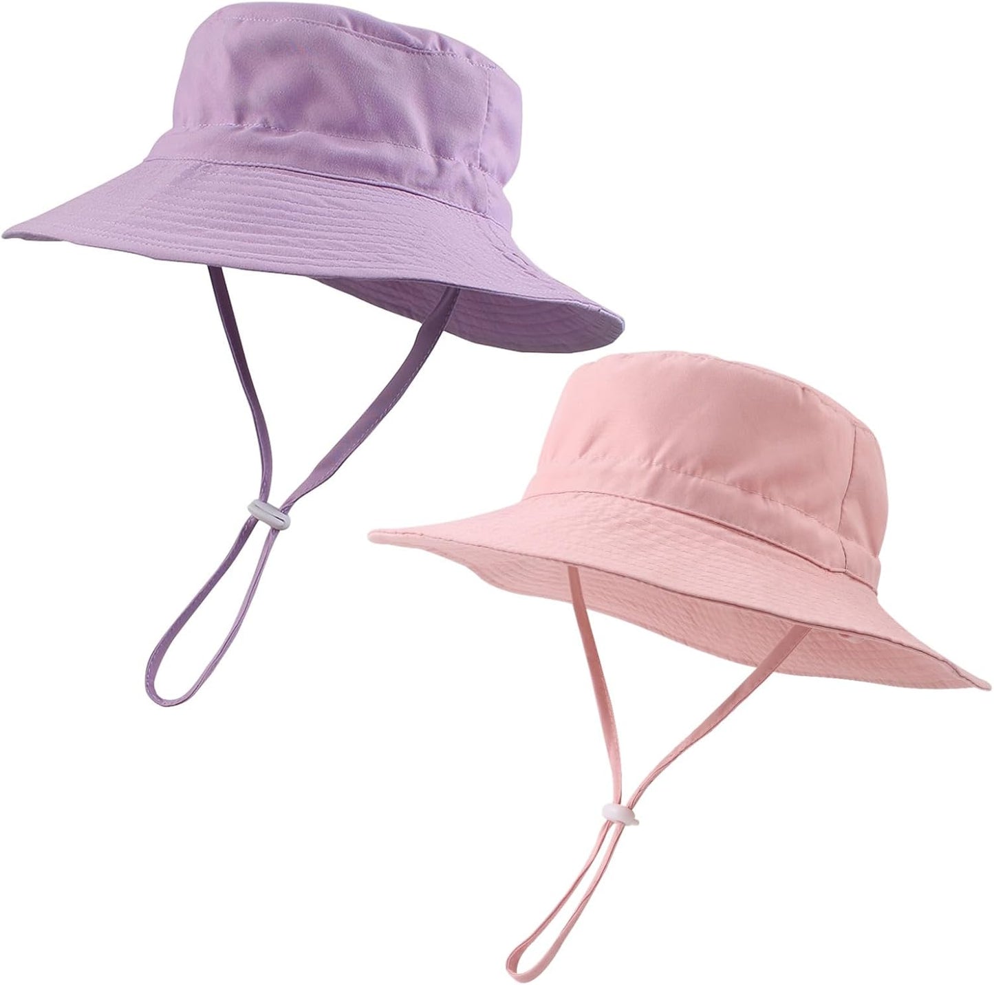 Peecabe Summer Baby Sun Hat for Boys Girls UPF 50+ Wide Brim Toddle Bucket Hat Adjustable Baby Beach Cap 0-8 Years