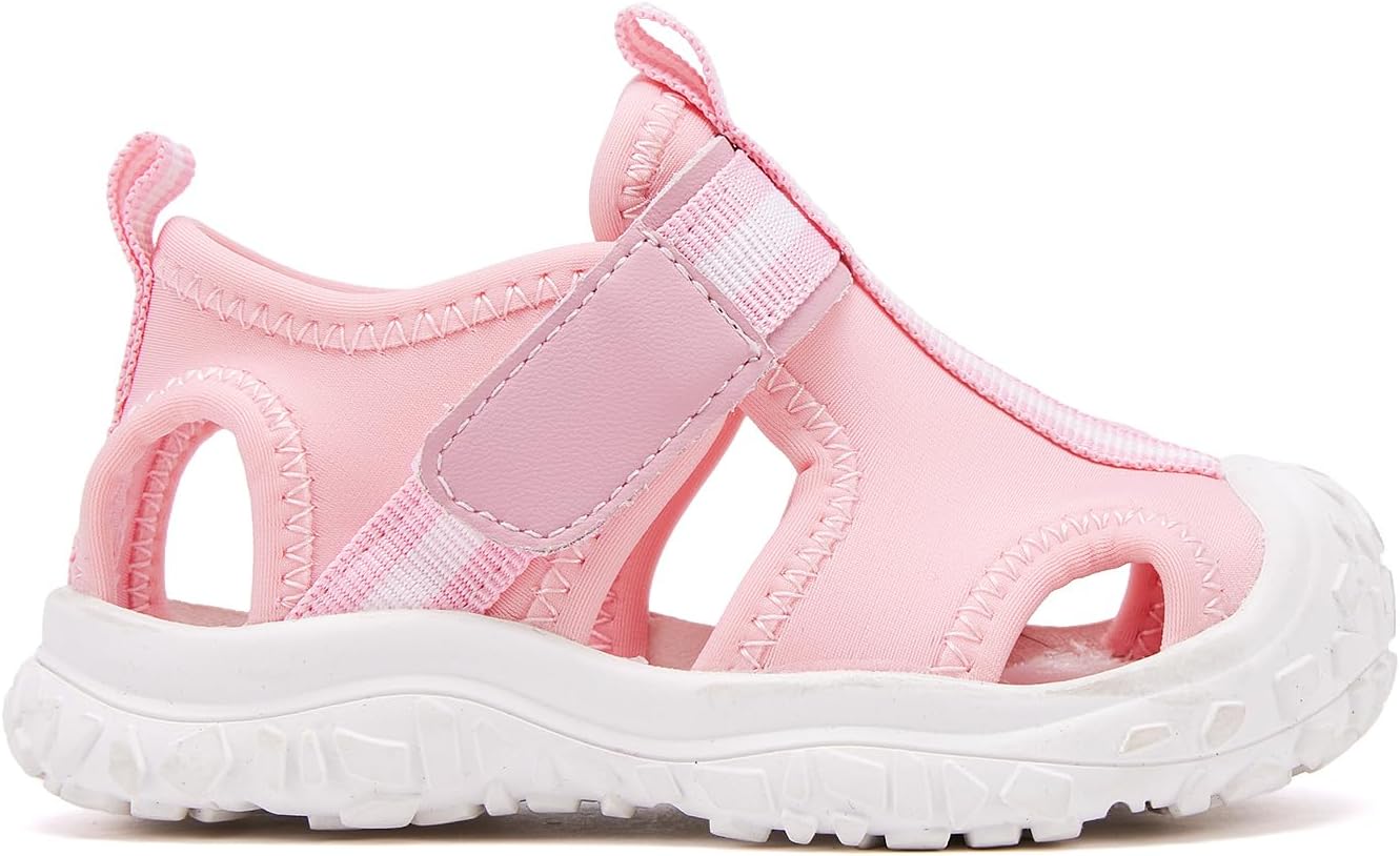 BMCiTYBM Baby Boy Girl Closed Toe Summer Sandals Lightweight Shoes Infant Non-Slip First Walking Sneakers 6 9 12 18 24 Months