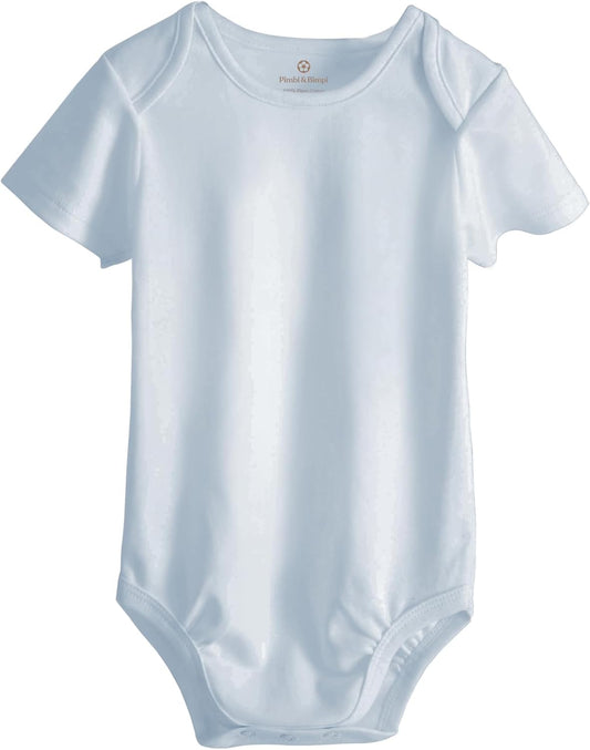 Pimbi&Bimpi Premium Peruvian Pima Cotton Baby Bodysuit - Short Sleeve Romper
