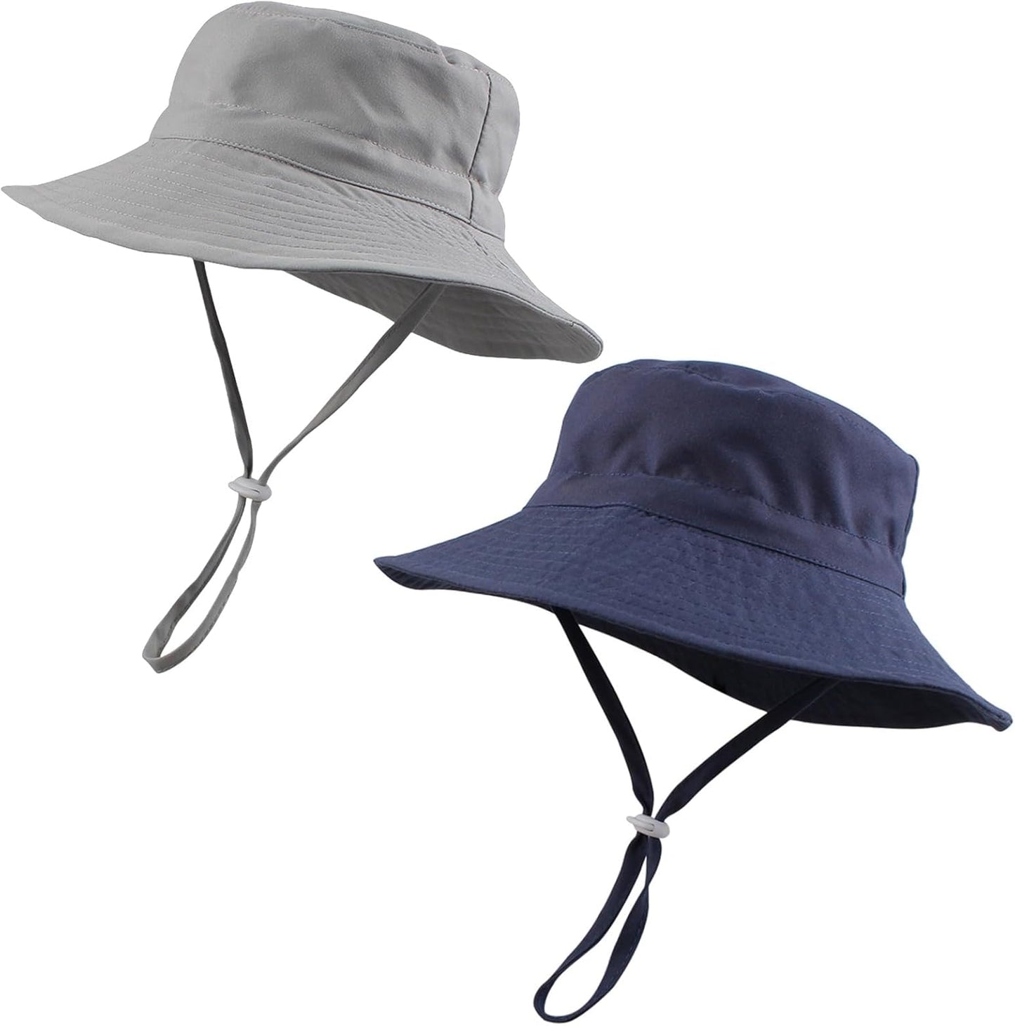 Peecabe Summer Baby Sun Hat for Boys Girls UPF 50+ Wide Brim Toddle Bucket Hat Adjustable Baby Beach Cap 0-8 Years