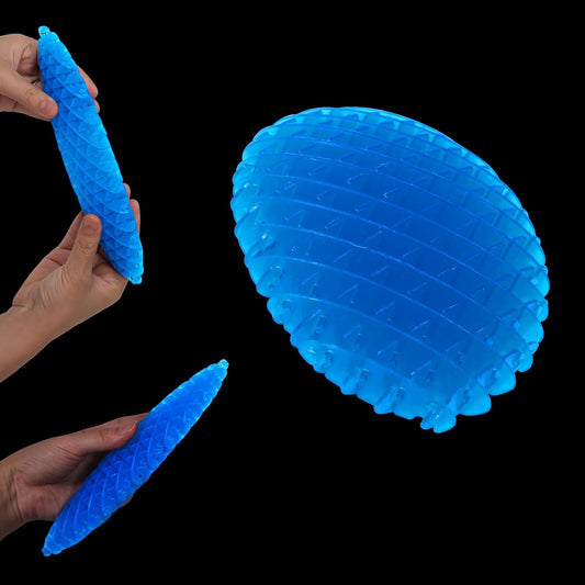 Night Glow Worm Fidget Toy, Funny Pocket Fidget Toy, Stress Relief Toy, Resistance Fidget Toys Sensory Stress Anxiety Relief Toys for Kids Adults (Bule)