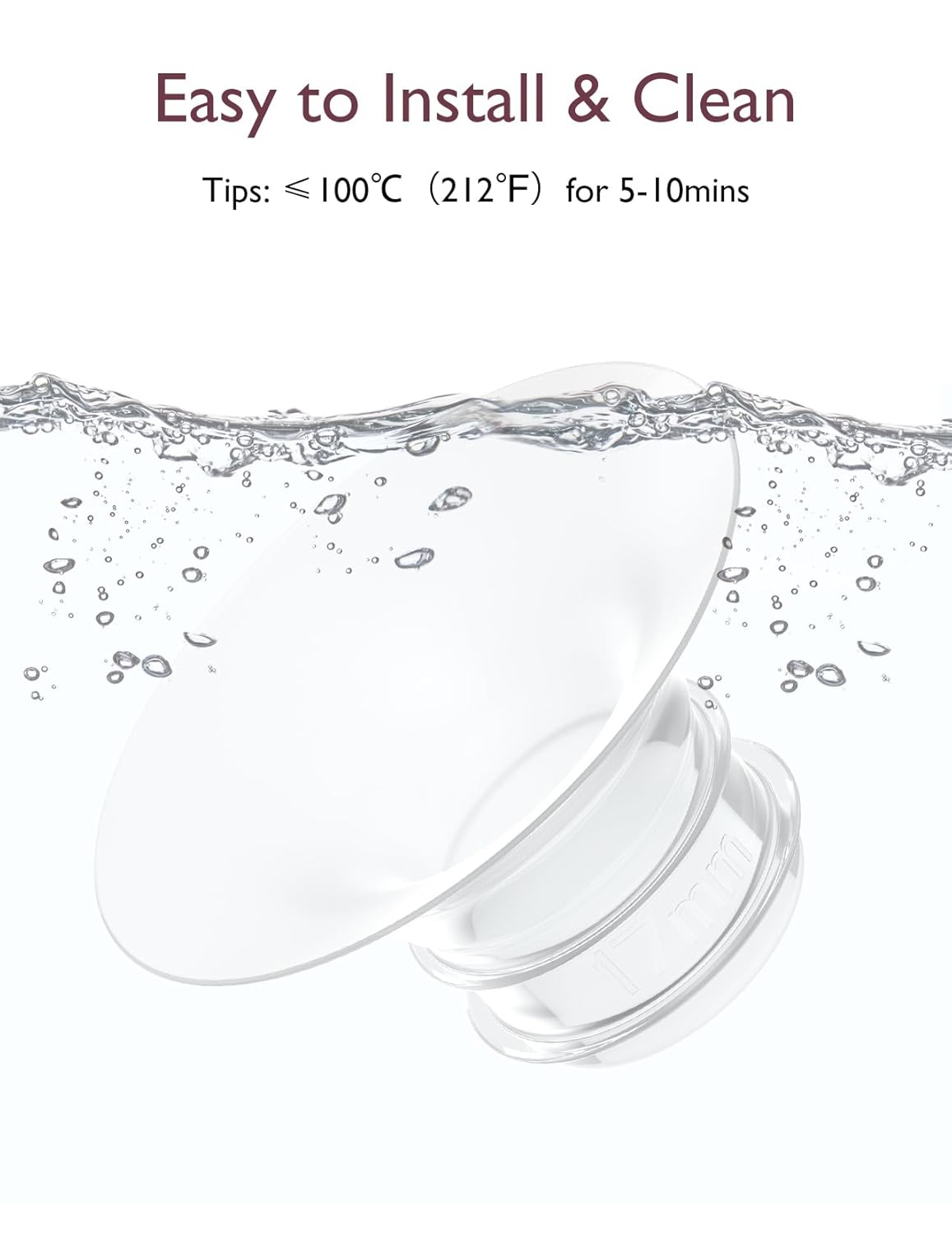 Momcozy Flange Insert 17mm Compatible with Momcozy M5. Original M5 Breast Pump Replacement Accessories, 1PC (17mm)