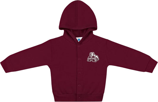 Creative Knitwear College Baby Snap Hooded Jacket - Team Logo, Multiple Colors, for Boys & Girls, (0-24 Months)