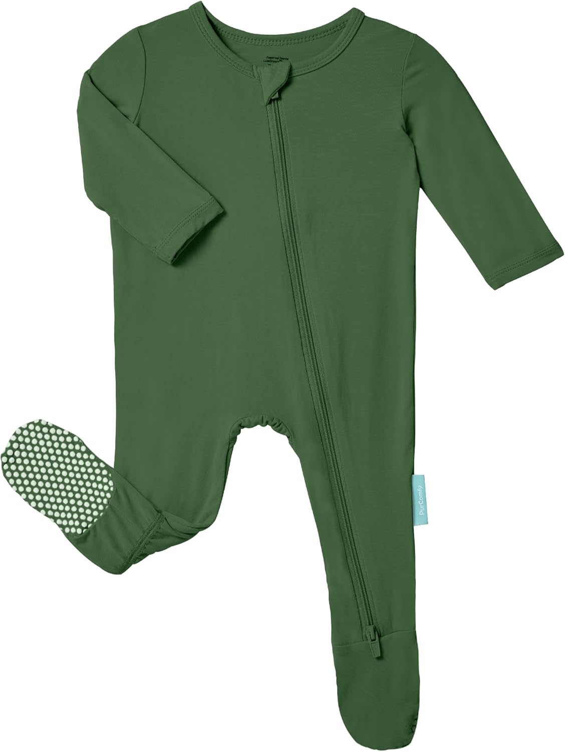 Baby Zipper Footie Pajamas, Supersoft Bamboo Rayon Baby Footed Pjs Boy Girl 0-3-6-9-18-24 Month Coverall Sleepers