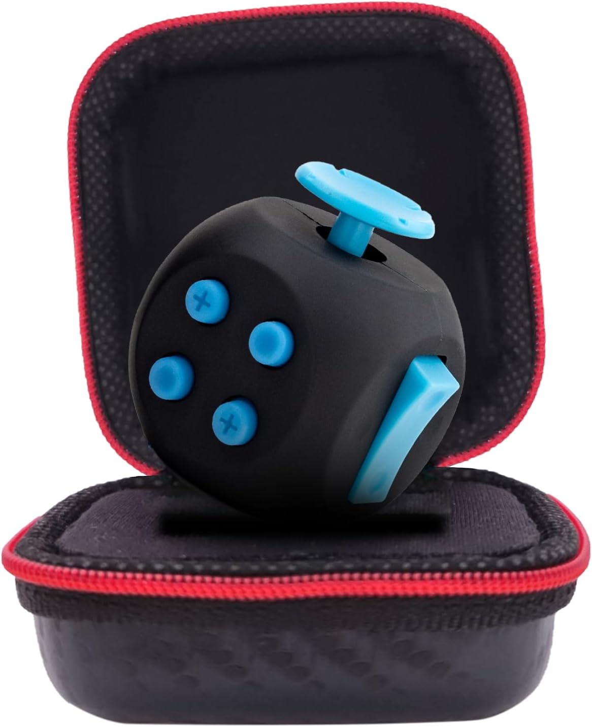 PILPOC theFube Fidget Cube - Deluxe Authentic Fidget Toys for Adults & Kids - Premium Protective Case, Stress Cube, Anxiety Toys, ADHD, OCD, Autism (Midnight Sapphire)