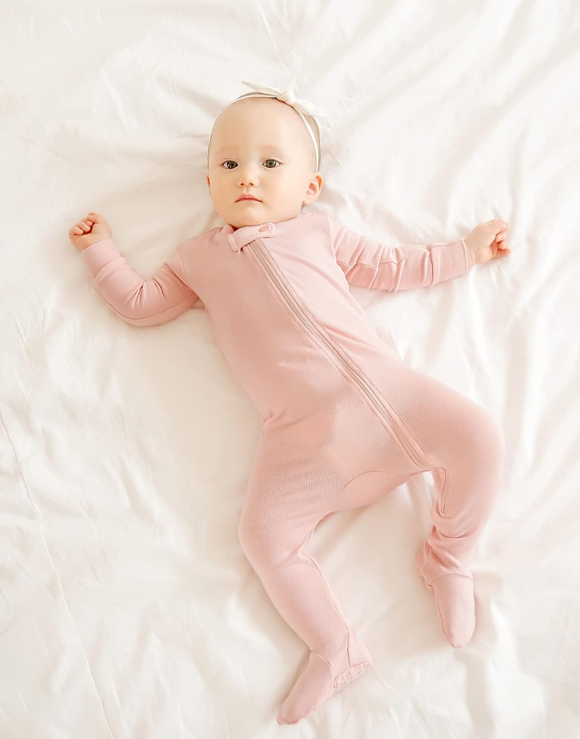 VAENAIT BABY Infant Toddler Boys Girls Footed One-Piece Sleep and Play Premium Modal Pajamas 1-2 Pieces