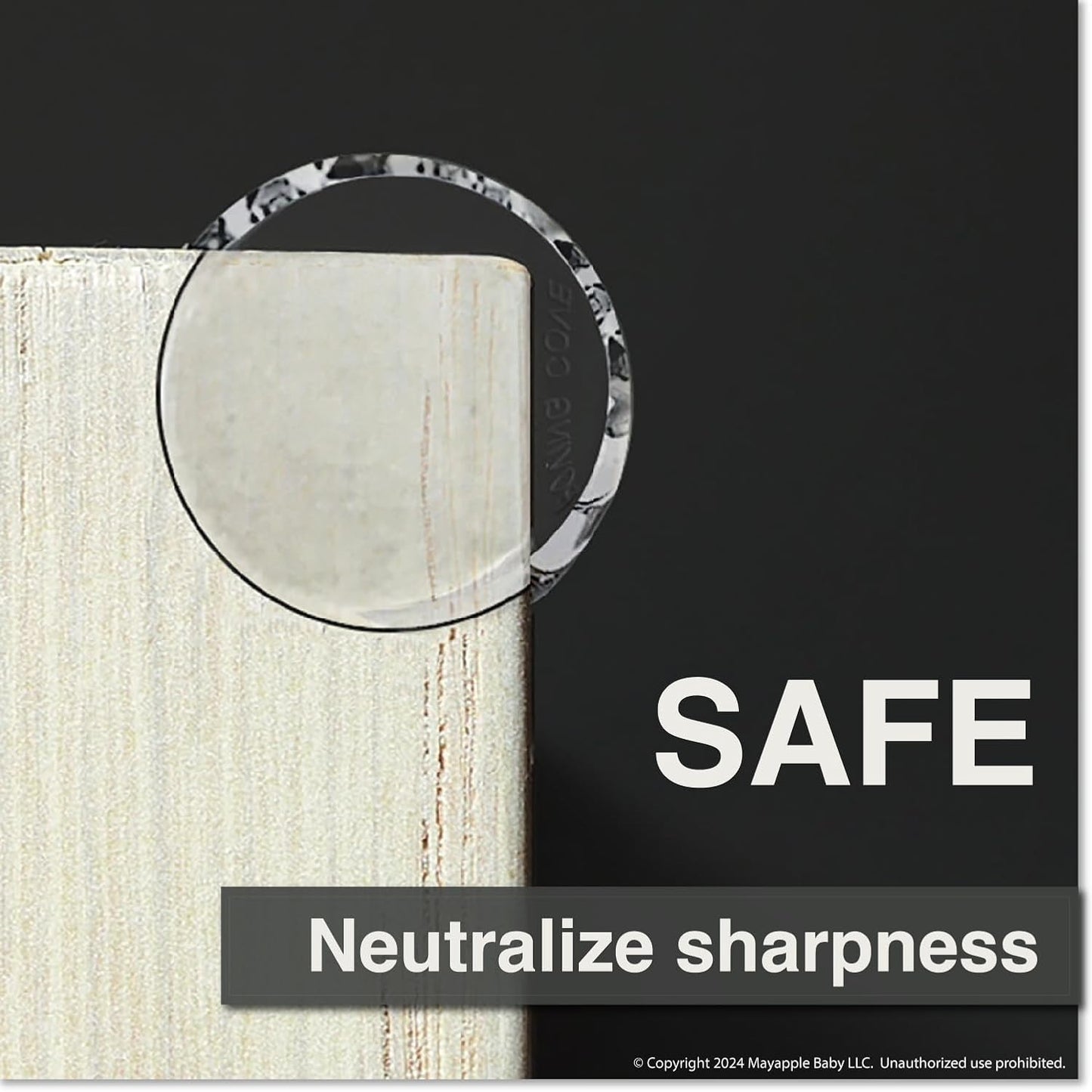 Roving Cove Clear Corner Protector, Pre-Taped 3M Adhesive, Easy-to-Peel Tab, No Odor, No Residue, Baby Proofing Furniture Safety Bumper Guards, Pack of 8