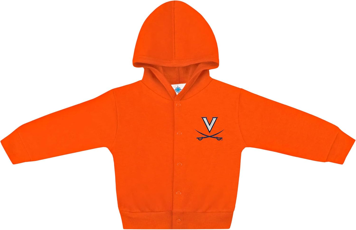 Creative Knitwear College Baby Snap Hooded Jacket - Team Logo, Multiple Colors, for Boys & Girls, (0-24 Months)