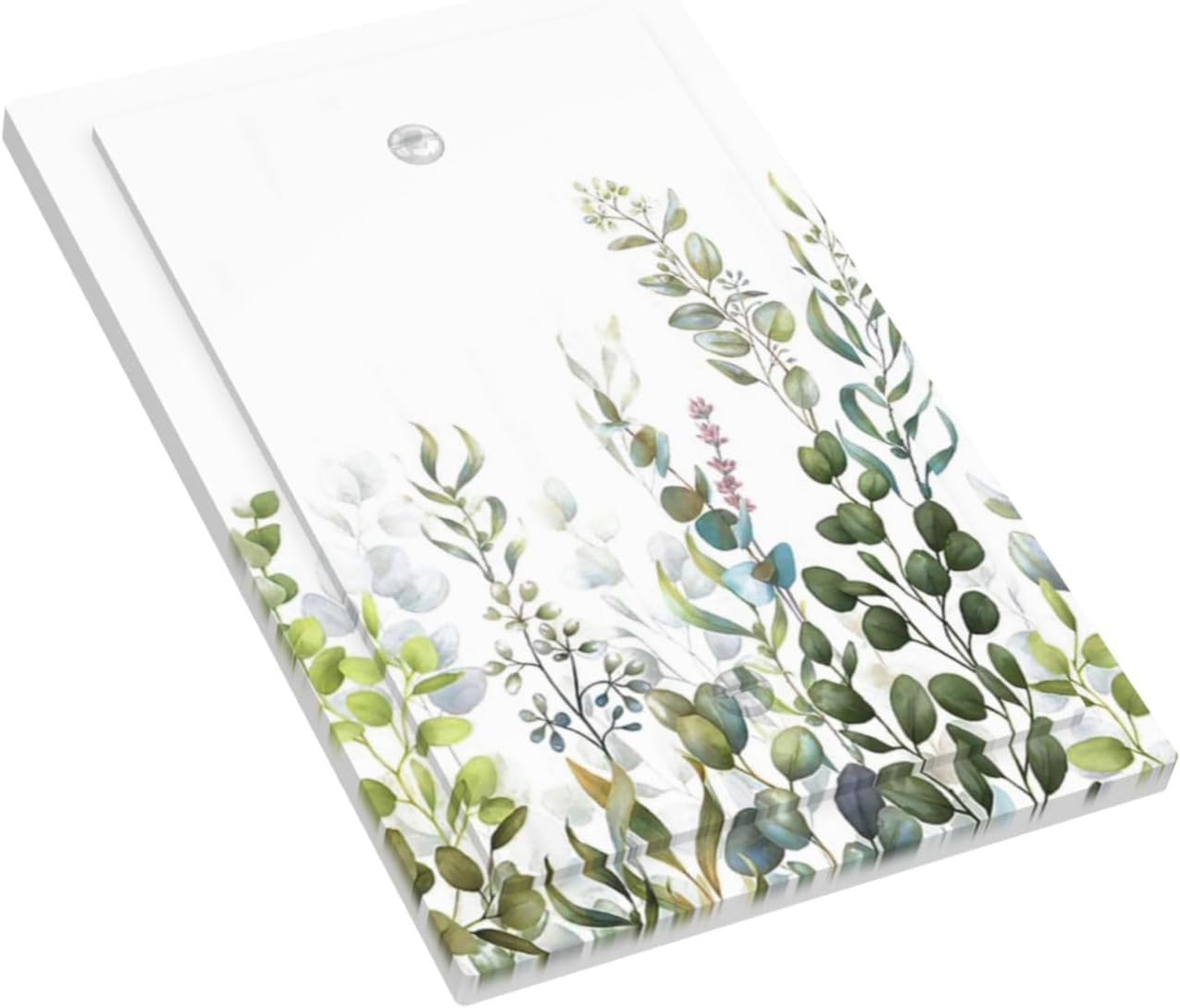 Green Eucalyptus Leaf Plant Herbs Springnature Light Switch Cover Plate 1 Gang No Device Blank Electrical Wall Plates Faceplate Decorative Switch Plate for Bed Room Living Room Decor