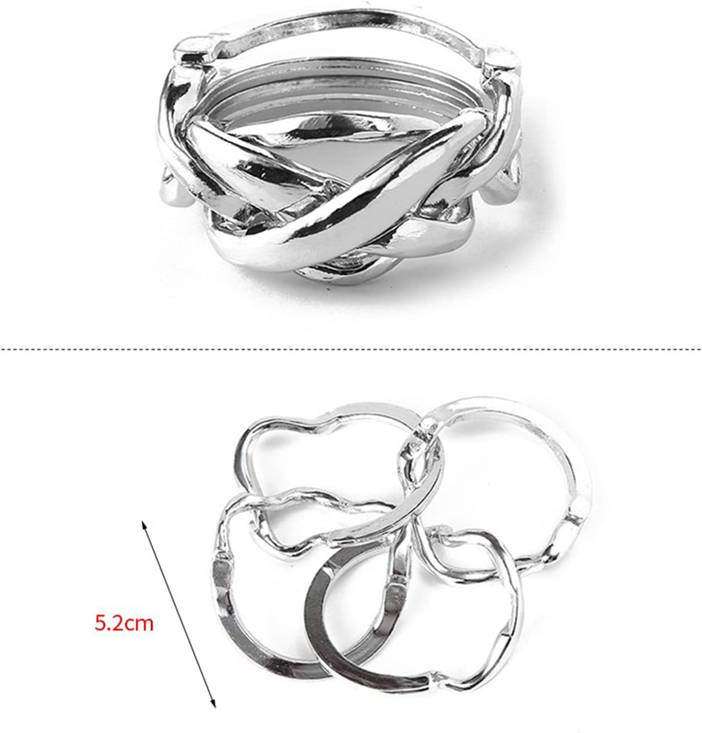 18 pcs IQ Test Puzzle Metal Wire Puzzles Mind Game Educational Toys High Difficulty Brain Teaser Puzzle Toy for Kids and Adults - Explore Creativity and Problem Solving. Gift Desk Puzzles