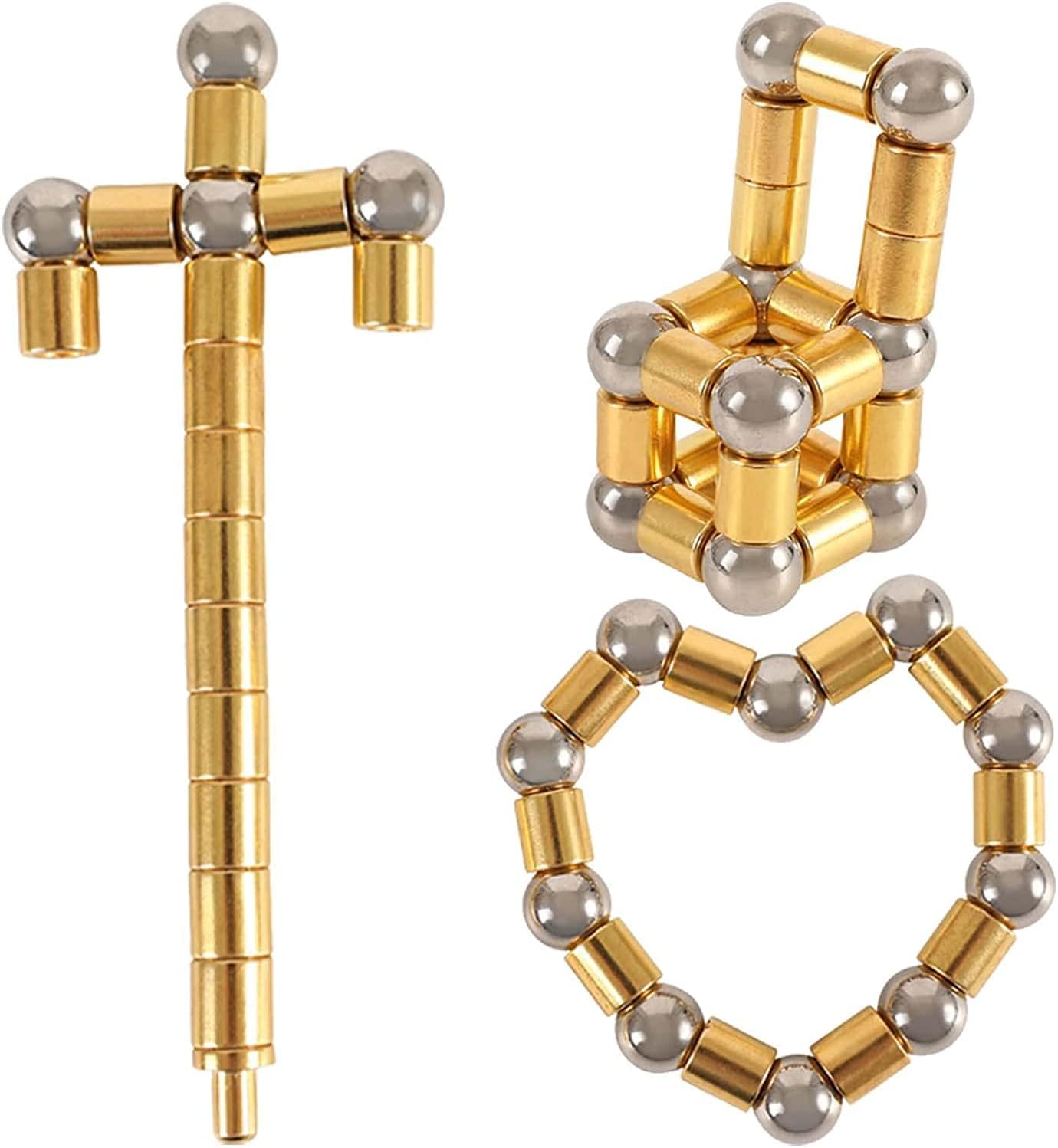 Fidget Pen,Magnetic Pen， Decompression Magnetic Toy Pen，Magnet Pen Fidget Toy Relieve Pressure Novel Toy Gift for Kids or Friends! (Big Golden)