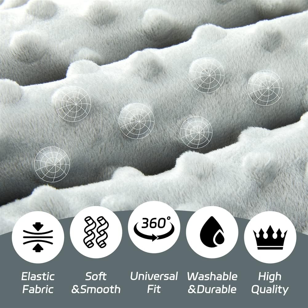 4 Pack Soft Woodland Baby Blankets（30“X40 for Unisex Girls or Boys Breathable Gender Neutral Nursery Double Layer Blankets with Dotted Backing and Animals Printed for Newborn Toddlers (Animal Print)