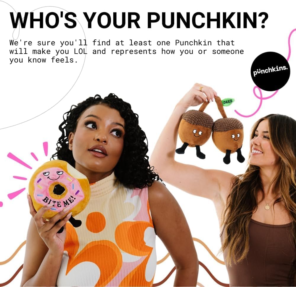 Zombie Plushie, Funny Meme Gag Gift, Comical Plush Collectible, Stocking Stuffer Present, Great for Emotional Support, Fun Desk Accessory, Weighted Base for Display