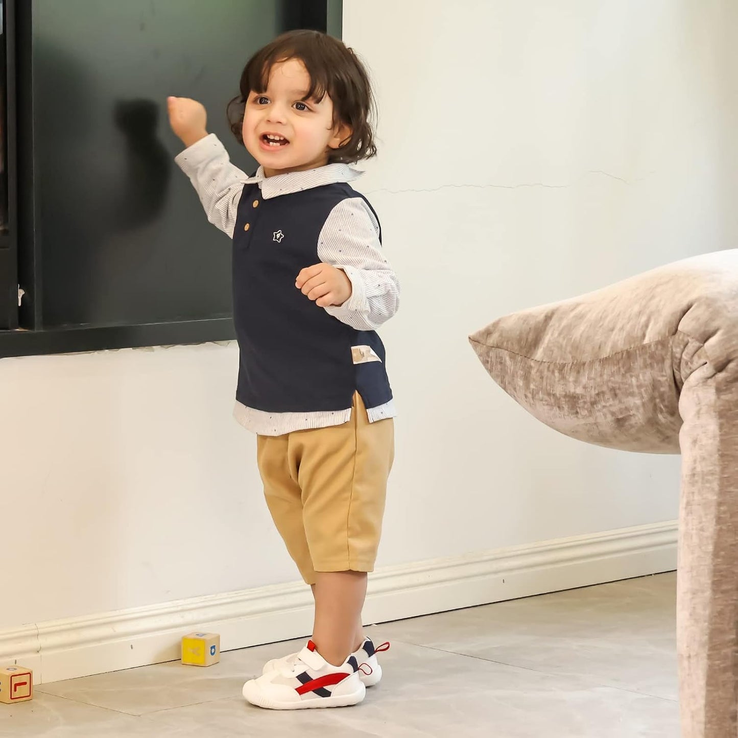 Baby Shoes Boys Girls First Walkers Cute Animals Toddler Sneakers Prewalkers Rubber Sole