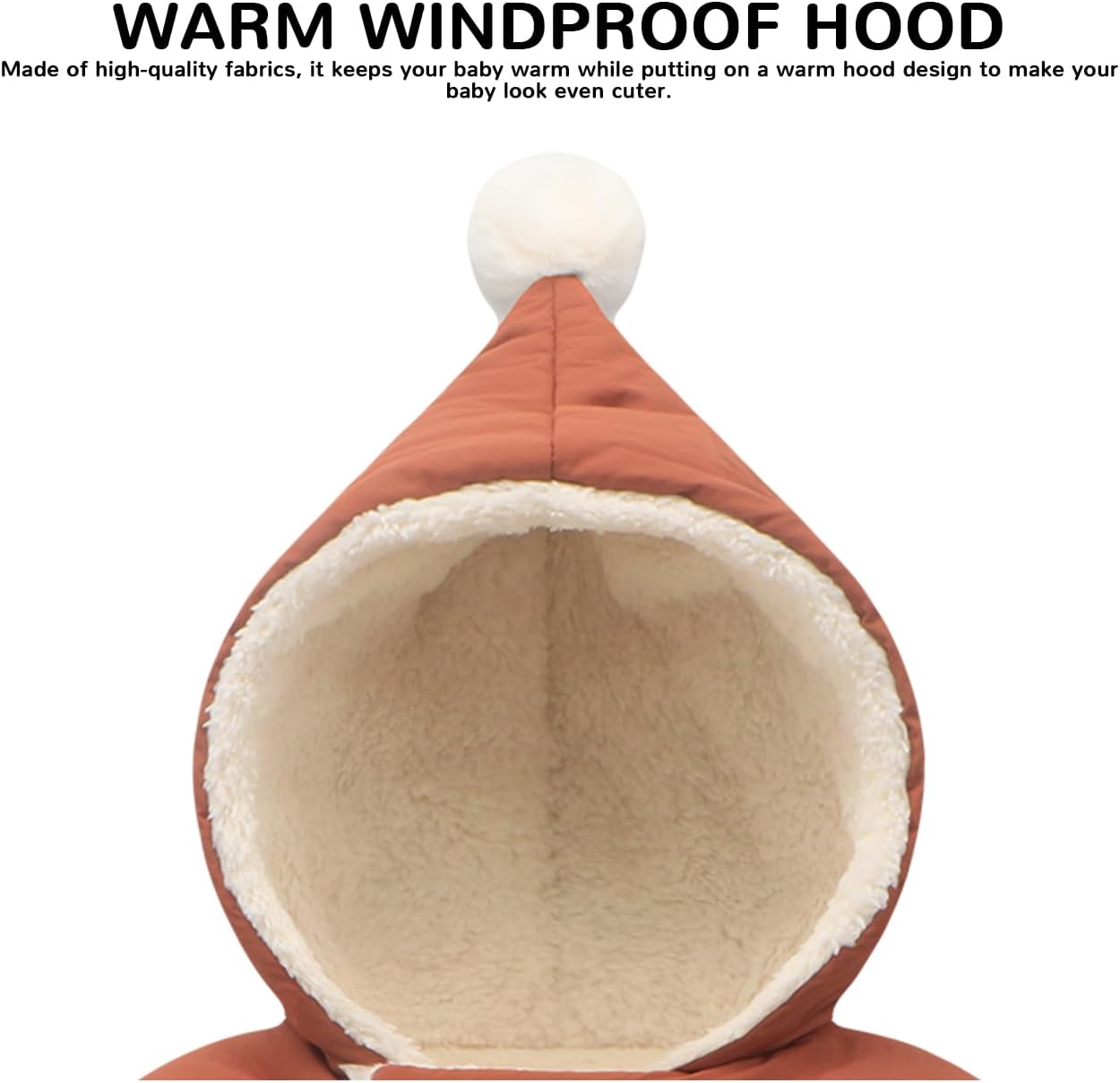 Baby Girl Winter Fleece Jacket Toddler Boy Puffer With Hood Coat Infant Clothes