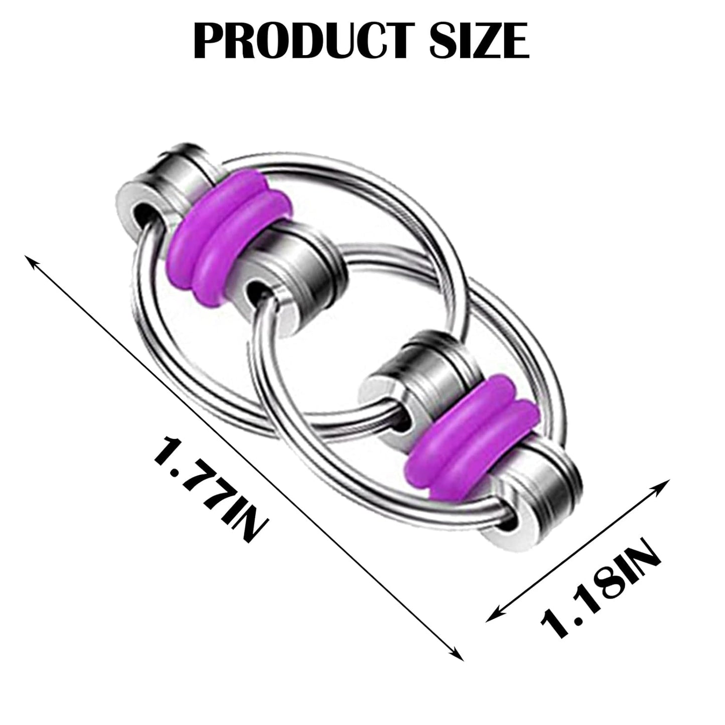 10Pcs Bike Chain Fidget Fidget Chain Pack Fidget Flippy Chains for Anxiety Stress Relief Teens and Adults