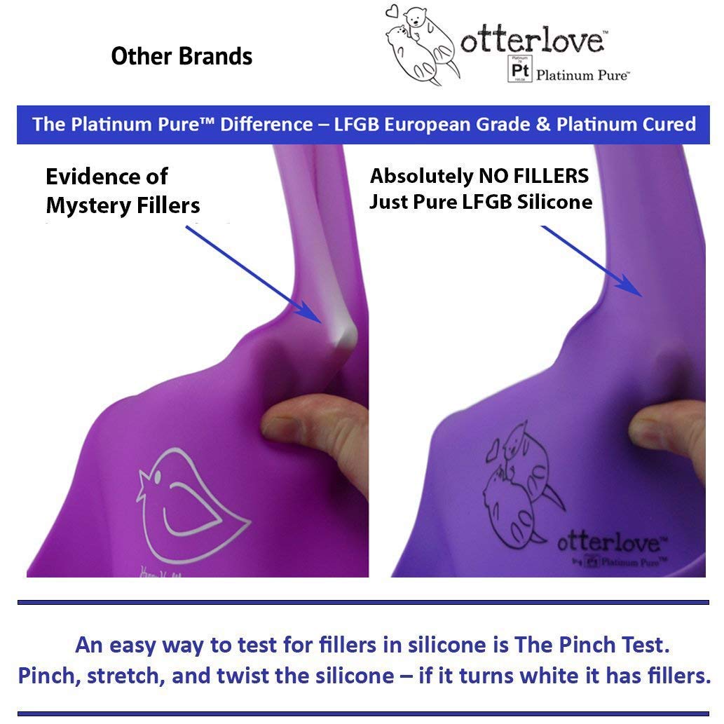 otterlove Silicone Baby & Toddler Training Cup - Pediatric OT Approved - 100% Platinum Pure LFGB Silicone - Unbreakable - Plastic Free - Tiny Cup Perfect for Baby Led Weaning (Sage)