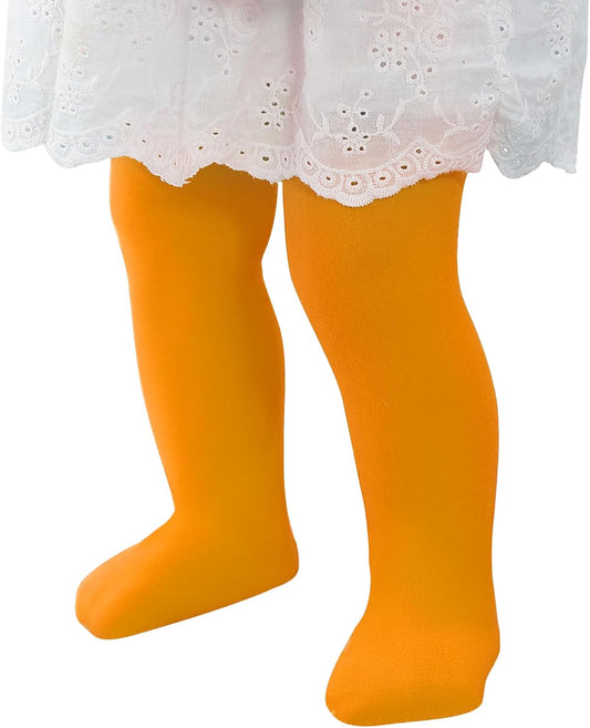 Ultra Soft Toddler Ballet Tights for Girls - Footed Dance Tights Colorful Baby Girls Leggings for Daily Party Halloween 1-6T