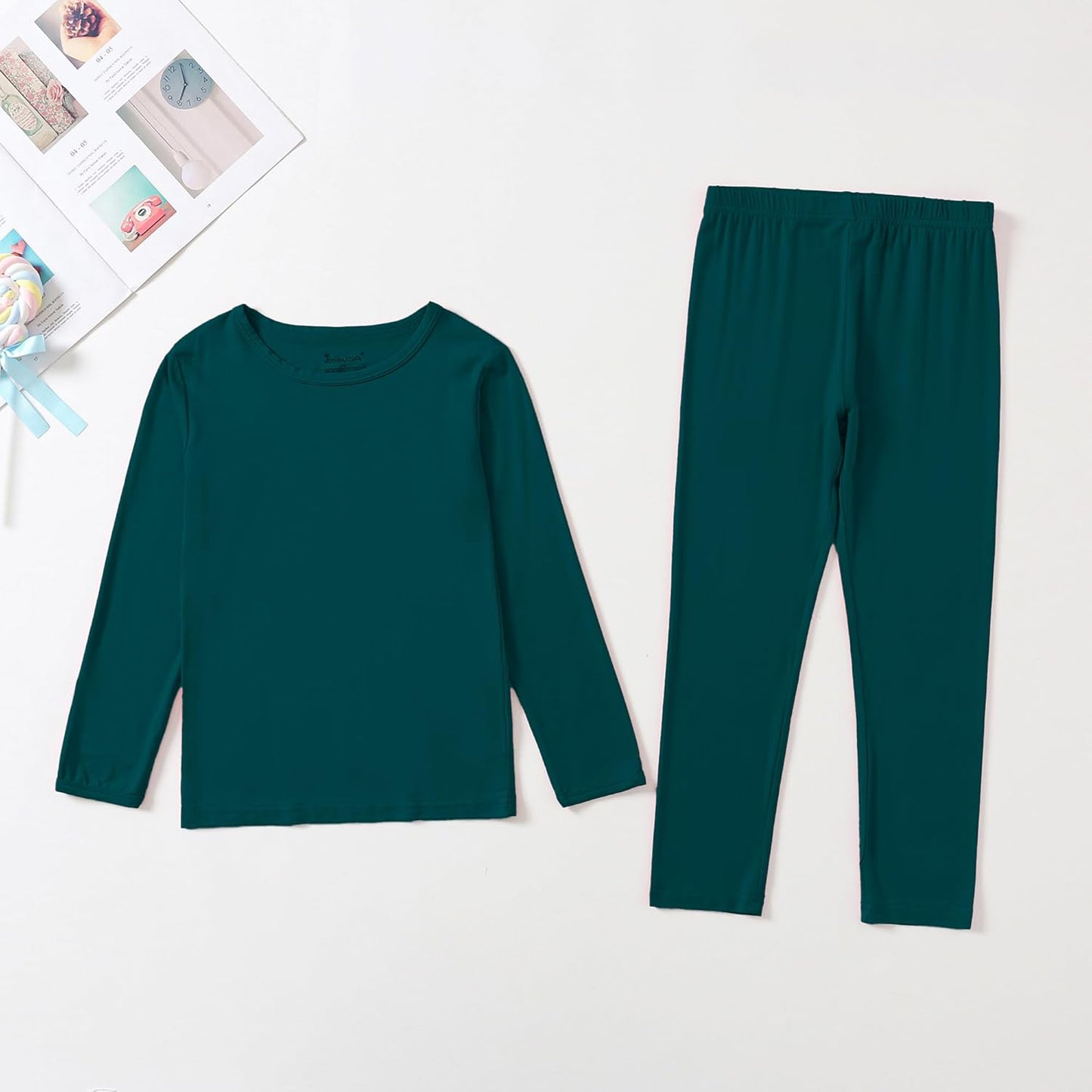 Jimonda Baby Boys Girls Pajama Sets Toddler Sleepwear Cool Jammies 2pcs Viscose from Bamboo PJs 18M-8Y