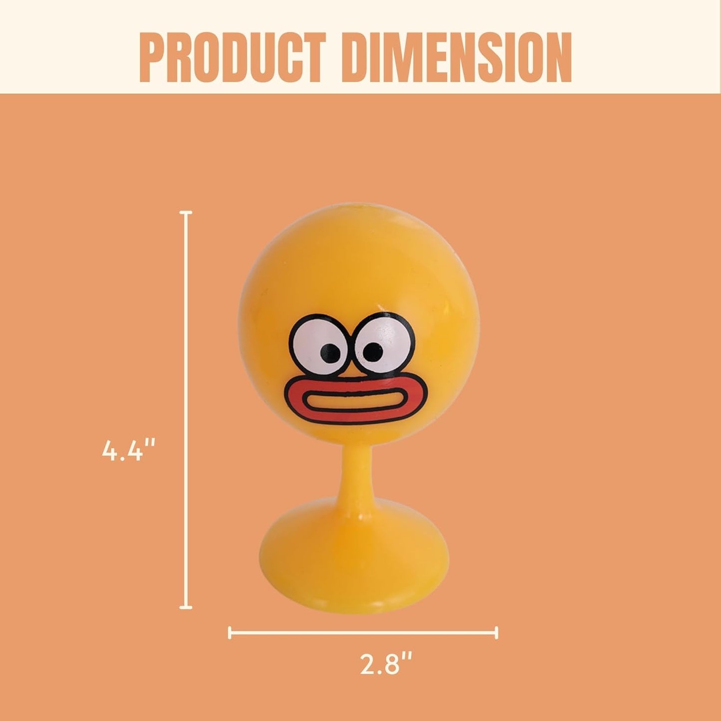 Desktop Punching Bag - 4.41 x 2.76 Inches, Light-Up Stress Relief Toy with Suction Cup Base, Eco-Friendly TPR Material, 4 Facial Expressions - Desk Toy for Anxiety and Fun