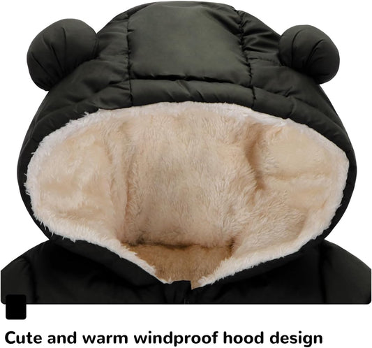 Newborn Baby Girls Fleece Outerwear Jacket Toddler Winter Coat Infant Clothes